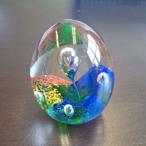 Colorful Glass Paperweight - Picture 1 of 7